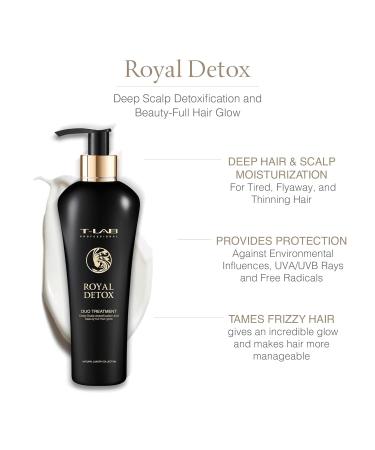 T-LAB PROFESSIONAL Royal Detox Duo Treatment | Deep Detox for Hair Smoothness & Glow | Heat & UV Protection 10.14 Fl Oz - Buy Online on GoSupps.com
