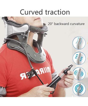 Cervical Neck Traction Device Inflatable Collar Brace for Neck Decompression and Support Neck Stretcher for Provides Pain Relief and Restores Spinal Curve - Buy Online on GoSupps.com