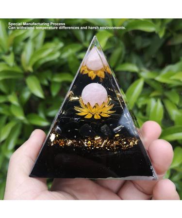 Buy Hohxfyp Orgon Pyramid Exquisite Resin Crystal Chakra Pyramid for Meditation Yoga & Home Decor - Buy Online on GoSupps.com