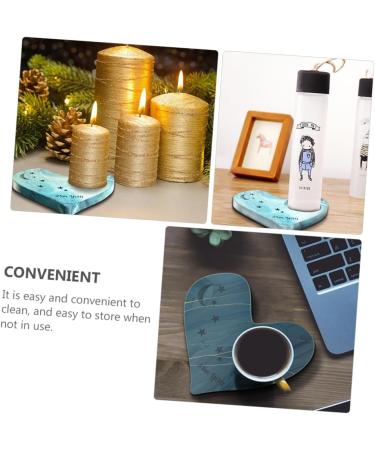 NUOBESTY Coaster Mold Silicone Molds Tray Mold Resin Coasters Simple Diy Mold Manual Mold Crystal Epoxy White 13.6X13CM - Buy Online on GoSupps.com