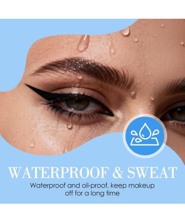 Eyeliner Liquide Noir Waterproof Eye liner Noir Embout Ultra-Pr cis pour Trac Parfait Maquillage Durable et Confortable Teinture Anti-Halo S chage Rapide Eye Liner Waterproof pour Tous Styles - Buy Online on GoSupps.com