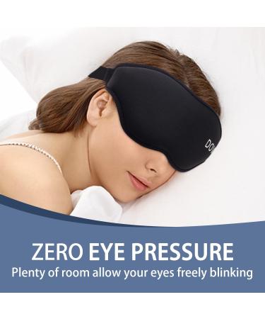 Unisex 3D Sleep Eye Masks - Zero Eye Pressure 100% Light Blocking Soft & Breathable with Adjustable Strap - Buy Online on GoSupps.com