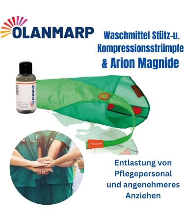 Arion Easy Slide for Compression Stockings & Olan Marp Fine Detergent 50ml - Light Tightening & Maintenance for Shoe Size Up to 38 - Buy Online on GoSupps.com