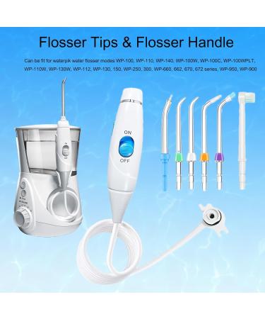Oral Hygiene Accessories | Water Hose with Flosser Replacement Jet Tip for Waterpik WP-100 WP-300 WP-660 WP-900 - Buy Online on GoSupps.com