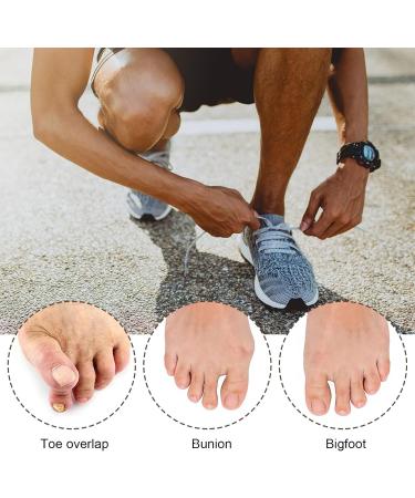 Silicone Toe Extensor Hallux Valgus Correction - 2 Pack Gel Large Toe Spacers | Double-Hole Orthosis for Bunions & Overlapping Toes - Unisex - Buy Online on GoSupps.com