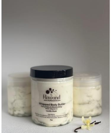 Handmade Vanilla Musk emulsified Body butter with Shea & Cocoa butter based with natural oils - non greasy moisturizing (Beige (Vanilla Musk))