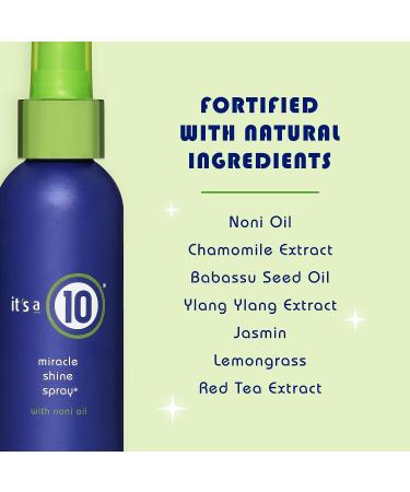 It's A 10 Miracle Shine Spray 4 oz - Ultimate Hair Shine Formula - Buy Online on GoSupps.com