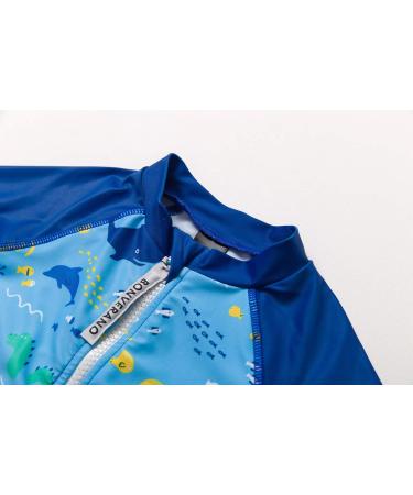 BONVERANO Baby Boys Swimsuit | Full-Length Zipper One Piece with UPF 50+ Sun Protection | 2-3 Years Sea | Toddler Bathing Suit - Buy Online on GoSupps.com