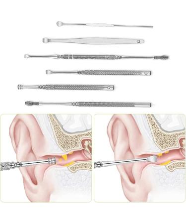 Ear Cleaning Kit Ear Wax Removal Kit Ear Cleaner Soft-Headed Adult Electric Suction Ear Wax and Ear Picker Ear Pick 6pc Ear Cleaning Tools 3X Ear Pick 2X Ear Loops & 1x Spiral Ear Cleaner - Buy Online on GoSupps.com