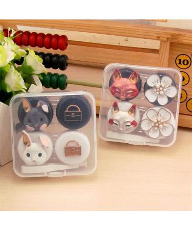 Owlkay Lentil & Contact Lens Storage Container Set - Mini Flower Box for Travel & Glasses Accessories - Buy Online on GoSupps.com