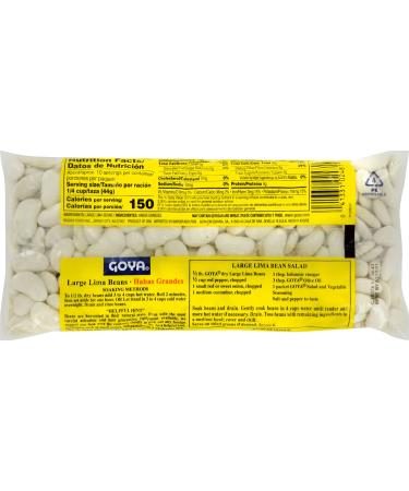 Goya Large Lima Beans 1lb - Premium Quality Dry Beans - Buy Online on GoSupps.com
