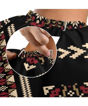 Waterproof Barber Cape - Vintage Black Cheetah Haircut Bib for Men & Women | Durable Unisex Hair Cutting Cape - Buy Online on GoSupps.com