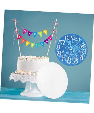 NUOBESTY 1pc Moulds Ornament Mold Wall Crystal Manual Home Epoxy Craft Diy Silicone Resin Clock Time Casting White 15.5X15.5CM - Buy Online on GoSupps.com