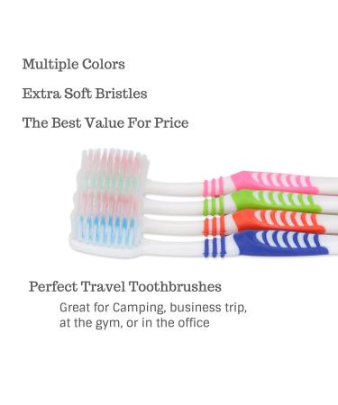 144 Individually Wrapped Disposable Toothbrushes | Extra Soft Bristle | G-Smile Regular Size | Color Vary | Convenient & Affordable - Buy Online on GoSupps.com