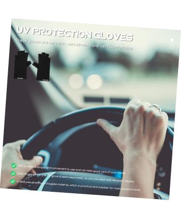 FRCOLOR 3 Pairs Nail Protection Gloves Riding Gloves Nail Art Accessories Womens Glives Womens Glove Uv Gloves Anti Gloves for Nail Lamp Women Nail Art Gloves Manicure Miss Nylon Protector - Buy Online on GoSupps.com