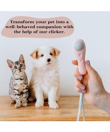 Belffy High-Quality Cat & Dog Training Clickers - Effective Pet Training Device with Wrist Loop & Unique Design - Pink Rose - Buy Online on GoSupps.com