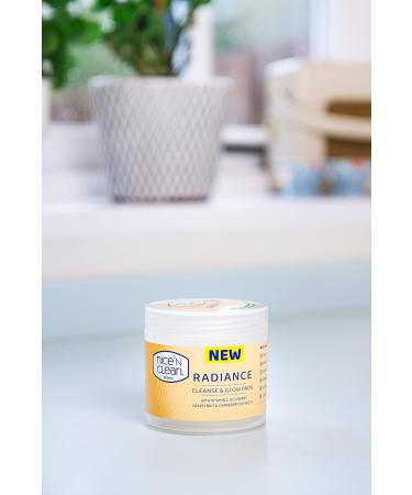 Nice 'N Clean Radiance Cleansing Pads with Vitamin C and Cranberry Extracts - 60 Biodegradable Face Wipes for Gentle Cleansing and Natural Glow - Buy Online on GoSupps.com