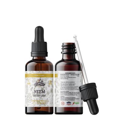 Neem Tincture Organic Neem Extract Neem Drops (Azadirachta Indica) Dried Leaf 2 Fl Oz (Pack of 1)