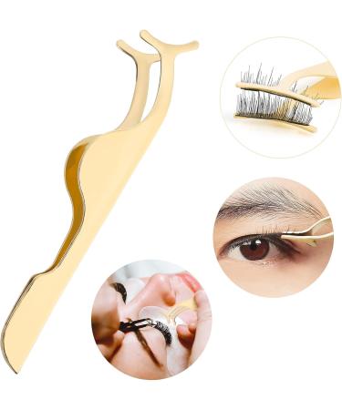 Sibba False Lash Tweezers Applicator Tool - Stainless Steel Eyelash Curler & Cluster Separator for Easy Fake Eyelash Application - Buy Online on GoSupps.com