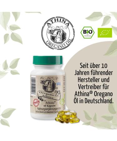 Buy Athina Oregano Oil Vegan - 3 x 60 Capsules | Organic Origanum Vulgare | 80% Carvacrol | Leading Manufacturer | International Shipping - Buy Online on GoSupps.com