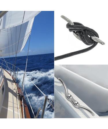 APACALI Metal Rope Cleats Boat Cleat Set - 2, 4, 6 Inch Sizes - Mounting Screws Included - Ideal for Boat Deck, Dock, or Home Decor - 8pcs - Buy Online on GoSupps.com