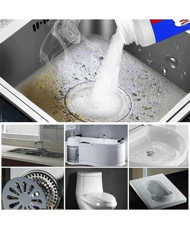 Powerful Pipe Dredging Agent Unblock Clogged Drains Unclog Clogged Drains Effective Pipe Unclogger All Around Powerful Sink Drain Cleaner for Kitchen Toilet Quick Cleaning (2Pcs) - Buy Online on GoSupps.com
