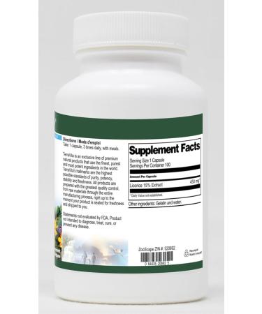 Licorice 15% - 450 mg (100 Capsules ZIN: 520692) - 3 Pack - Buy Online on GoSupps.com