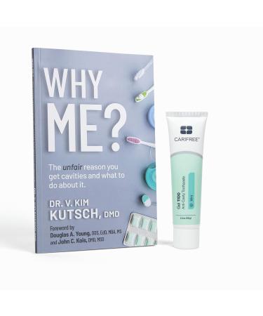 CariFree Gel 1100 (Mint) Anti-Cavity Fluoride Toothpaste with Nano Hydroxyapatite Enamel Protection Dentist Recommended for Kids and Adults Dentist Developed 2.40 oz. (Pack of 1 + Book)