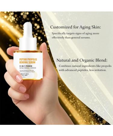 ARCHIDATE Peptide Propolis Renewal Serum 2Pcs Peptide Propolis Serum for Face Anti Aging Reduces Wrinkles & Fine Line Boosts Skin Elasticity Deep Moisturizing Nourishing for All Skin Types - Buy Online on GoSupps.com