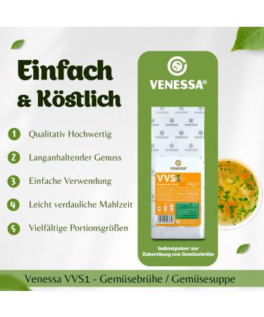 VENESSA VVS1 Vegetable Soup 5 x 1 kg Vegetarian vegetable soup Automatic soup without lumps For all vending machines - Buy Online on GoSupps.com