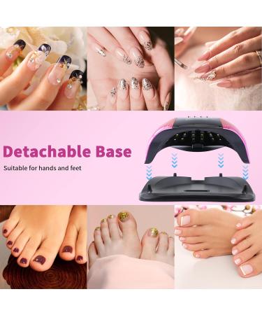 Buy Gel UV LED Nail Lamp - 268W High Power 4 Timer Settings & Auto Sensor for Professional Manicure - Buy Online on GoSupps.com