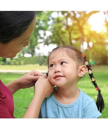 Unaone 40 PCS Cute Cartoon Hair Ties for Girls | Stretchable Elastic Bands for Ponytails | Ideal for Baby Girls, Toddlers, Kids | Type 3 - Buy Online on GoSupps.com