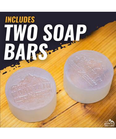 Men's All-in-One Shampoo & Body Soap Bars | Extra Thick Glycerin Hair & Body Soap | 2 Bars | Spiced Sawdust Scent | With Coconut Oil & Oat Protein | Made in USA | 14.5 oz - Buy Online on GoSupps.com