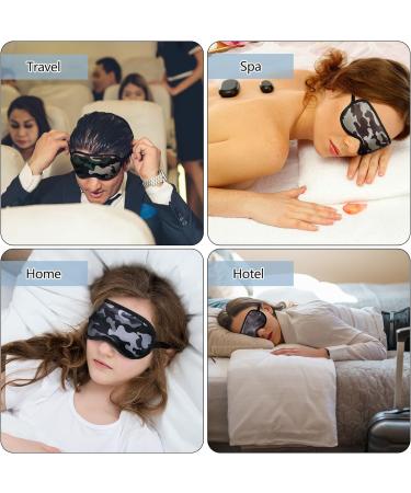 6-Pack Kids Camo Sleep Mask - Soft Satin Eye Cover for Boys | Adjustable Straps, Light Blocking, 6 Camouflage Styles - Buy Online on GoSupps.com