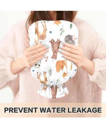 Naanle Hedgehog & Fox Hot Water Bottle - 1L Transparent for Warm & Cold Therapy | Pain Relief & Cozy Comfort for Bed Hands & Feet - Buy Online on GoSupps.com