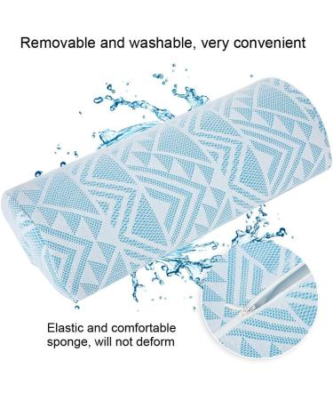 Nail Art Rest Pillow Nail Art Hand Pillow Comfortable Experience Unique Design for Home Woman Beauty Salon Manicure Store(Blue geometry) - Buy Online on GoSupps.com
