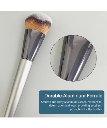 Premium Angled Kabuki Foundation Brush | Flawless Makeup Application | Professional Synthetic Bristles for Bronzer & Contour - Buy Online on GoSupps.com