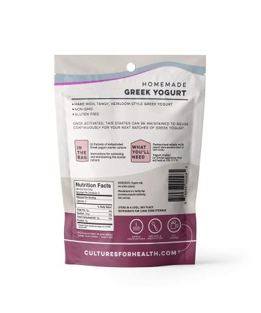 Buy Cultures for Health Greek Yogurt 2 Packets (0.04 oz each) - Probiotic Culture Starter - Buy Online on GoSupps.com