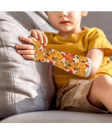 Shop Premium LED Back Fall Cast Cover - Pumpkin & Maple Leaf Arm Sleeve | Decorative Protection for Large Sizes - Buy Online on GoSupps.com
