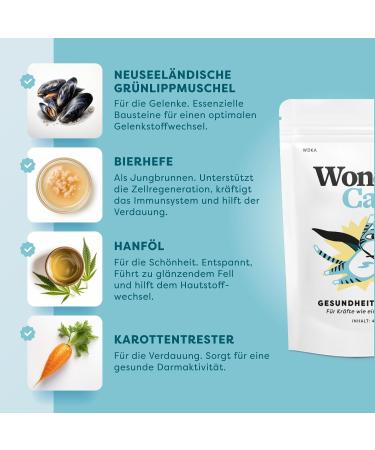 Dr. Sam Health Powder for Cats - Natural Dietary Supplement for Joints Gut Stress & Skin Care - Wondercat 45g - Buy Online on GoSupps.com