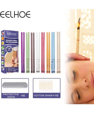 LAURAG Ear Candle 16pcs Fragrance Ear Candles Healthy Care Natural Ingredients Ear Wax Removal Cleaner Ear Coning - Buy Online on GoSupps.com