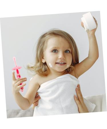 Minkissy 5-Piece Baby Toothbrush Set | Travel Mouth Cleaner Toys for Kids | Safe Silicone Tooth Care Products for Toddlers | Infant Hygiene Essentials in Pink - Buy Online on GoSupps.com