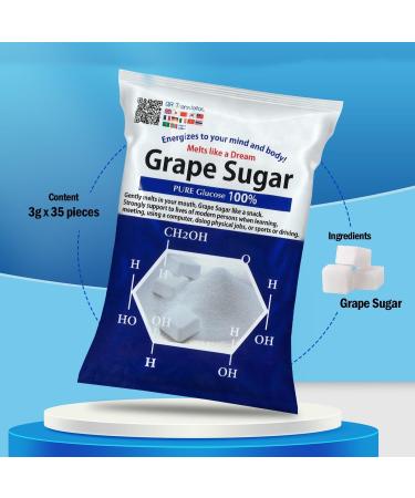 100% Pure Natural Glucose Candy Supplement | Boost Energy & Focus for Students Athletes & Workers - Shop Internationally - Buy Online on GoSupps.com