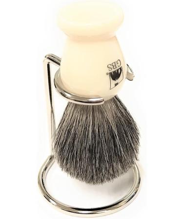 G.B.S Whetstone Knife Sharpening Stone 2 Sided and Shaving Set - Straight Razor Honing Strop Leather Case Ceramic Mug Shaving Brush - Ivory - Buy Online on GoSupps.com