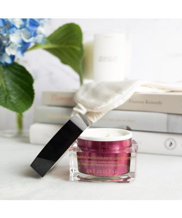 atashi Antioxidant | Anti-Ageing Night Cream | Reduces Wrinkles Firms Moisturizes Protects and Brightens Skin | With Hyaluronic Acid and Vitamins C E and CoQ10 | All Skin Types | 50ml - Buy Online on GoSupps.com