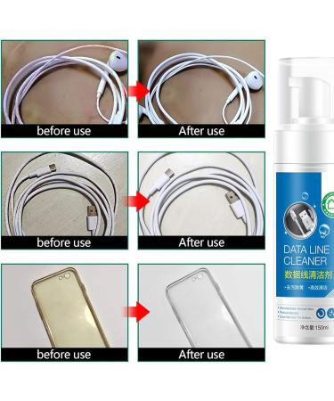 Foaming Cleaner Spray | Foaming Cleaner Spray for USB Cable | Bubble Cleanser for Charging Cable Earphone Cable Data Cable Zhonglin - Buy Online on GoSupps.com
