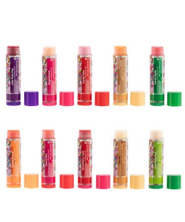 Lip Smacker Holiday Christmas Flavored Lip Balm Tin - 10-Piece Set | Festive Christmas Flavors - Buy Online on GoSupps.com