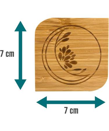 Wachsmann Bamboo Empty Powder Compact with Mirror - Refillable 3-Piece Set | Eco-Friendly Makeup Organizer - Buy Online on GoSupps.com