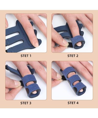 Finger Splint 4 Pcs Adjustable Trigger Finger Support Brace for Men and Women All Fingers (Pink) - Buy Online on GoSupps.com