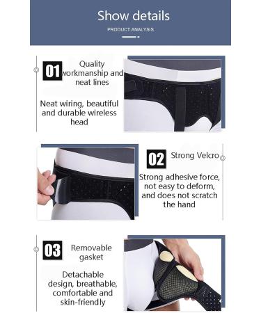 CCXRC Breathable Ergonomic Truss Belt for Men | Postoperative Support & Removable Upholstery for Inguinal Hernia Relief - Buy Online on GoSupps.com